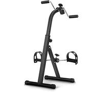 QUSYZD Mini Cyclette Portatile con Pedali elettrici, Mini Cyclette Magnetica, Mini Cyclette da Ufficio, casa, sotto la scrivania, con Display LCD per Gambe/Braccia, Mini Bicicletta per an,