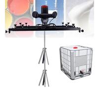 QUSYZD Miscelatore Elettrico per Serbatoi, Miscelatore Commerciale per Vernici IBC, agitatore per Vernici, agitatori ad Aria con elica Pieghevole, Asta e Lama in Acciaio inossidabi,