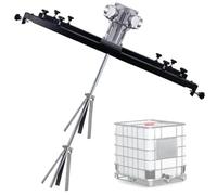 QUSYZD Miscelatore Pneumatico, Miscelatore a Tamburo, Miscelatore Pneumatico da galloni, elica Pieghevole con Telaio di Supporto, utilizzato in Fabbrica, miscelazione del Cemento,S400