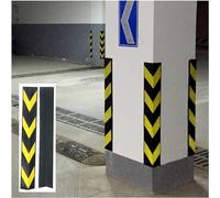 QUSYZD Paraspigoli per parcheggi, Protezione angolare Riflettente Antiurto Spessa 1 cm, Protezioni angolari per Garage di Colore Giallo e Nero, Giallo-1 pz-80 cm,Yellow-1pcs-80cm