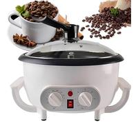 QUSYZD Tostatrice per caffè, Temperatura Regolabile da 0 a 240℃, Coperchio Trasparente Resistente alle Alte Temperature, Maniglia di Sicurezza, Piastra Antiaderente, Tost,