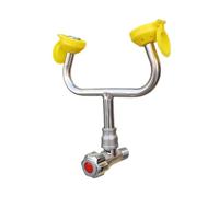 QUSYZD Ugello lavaocchi in Acciaio Inossidabile 304, Rubinetto da banco a Parete con Doppio spruzzo per Uso Industriale e di Laboratorio.,