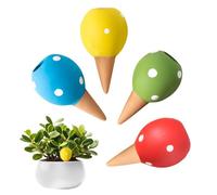 Qutalmi Attrezzature per l'irrigazione delle piante | Palline autoirrigazione in terracotta per vasi di fiori - punte per irrigazione per interni ed esterni giardino fiori in vaso arbusti ornamentali