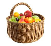 Qutalmi Cestino da parete intrecciato, contenitore - cesto da parete intrecciato come decorazione | per piano di lavoro della cucina, giardino, soggiorno, scrivania bagno