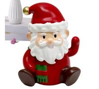 Qutalmi Figure natalizie mobili, braccia mobili pan di , statuette decorative Babbo Natale, per l'inverno, cucina, soggiorno, scrivania, giardino all'aperto