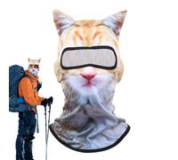 Qutalmi Masque di Protezione Solare Animale, Copertura per Il Viso da Sole - Masche per la Faccia Animale | Coperchio di Polvere Antivento con Orecchie per la Pesca