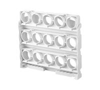 Qutalmi Portauova per Frigorifero | Vassoio Piechevole 3 Piani,Organizzatore con Risparmio Spazio per Dispensa Cucina,Pianificazione Pasti e Conservazione Alimenti