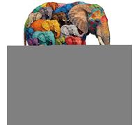 Qutalmi Puzzle, gioco impegnativo a forma di animale, puzzle in legno a forma di elefante per adulti | Gioco di famiglia per il libero a casa, compleanno, Natale