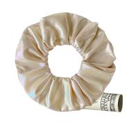 Qutalmi Scrunchies con tasca con cerniera per donna | morbido elastico per lo styling dei capelli - elastico per capelli con scomparto nascosto - per rossetto, chiavi e oggetti di valore