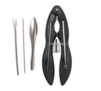 Qutalmi Strumento per Cracker per Zampe di Granchio, Set di Strumenti per Cracker per Frutti di Mare - 4 Pezzi di Strumenti per Raccogliere chele di Granchio in Acciaio Inossidabile,Strumenti