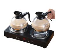 QUTBAG Caffettiera Commerciale, Scalda caffettiera con Doppia Piastra riscaldante, Macchina per Il caffè con versamento Automatico, Scalda Tazze per caffè, Latte, tè e Cioccolata Calda WithPot A