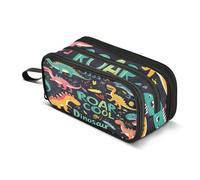 Quteprint Astuccio con cerniera, vari dinosauri alla moda, grande capacità, resistente, con 3 scomparti, organizer per scuola, università, ufficio, per studenti, adolescenti, adulti, ragazzi e ragazze