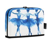 Quteprint Astuccio portamatite, con ballerine, acquerelli, per cancelleria, cosmetici, cosmetici, organizer da scrivania per scuola, ufficio, studenti, ragazzi e ragazze