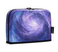 Quteprint Astuccio portamatite con supporto - Astuccio portamatite con galassia e stelle, astuccio per cancelleria, borsa portatile per cosmetici, organizer da scrivania per scuola, ufficio, studenti