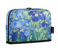 Quteprint Astuccio portamatite in piedi - Irises Flower Van Gogh, astuccio per cancelleria, borsa portatile per cosmetici, organizer da scrivania per scuola, ufficio, studenti, ragazzi e ragazze