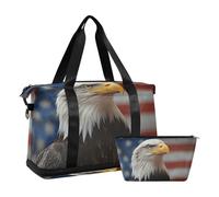 Quteprint Borsa sportiva impermeabile da palestra, grande capacità, con scomparto asciutto bagnato e scarpiera, borsa da viaggio per allenamento, fitness, viaggi di notte