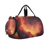 Quteprint Borsone sportivo per bambini e bambine - Galaxy Nebula Stars Twinkling 100% poliestere borsa da palestra con scomparto separato per scarpe, tracolla regolabile, borsa compatta da viaggio e