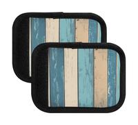 Quteprint Confezione da 4 coperture per maniglie dei bagagli, in legno morbido, con etichette per bagagli e coperture per maniglie per comfort, presa e facile identificazione