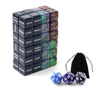 QUTHZZHY AbilityKeyword - Set di 51 dadi Magic The Gathering, contatore della vita, con dadi D20 e custodia, per Magic The Gathering, TCG, carte da gioco