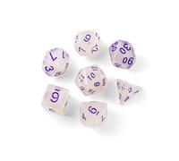 QUTHZZHY Dice DND, set di 7 dadi poliedrici, cubi poliedrici, set di dadi per MTG, Dungeon and Dragons, dadi da gioco RPG, giochi da tavolo D&D D20 D12 D10 D8 D6 D4