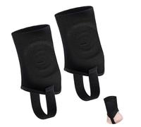 QUTHZZHY Protezione per caviglia, 1 paio di cavigliere per calcio, protezione per caviglia, colore nero, accessorio per calcio, pallavolo, fitness, M, ragazzi