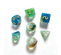 QUTHZZHY Set di 7 dadi poliedrici per DND, set di dadi per MTG