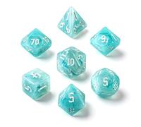 QUTHZZHY Set di 7 dadi poliedrici per DND, set di dadi per MTG