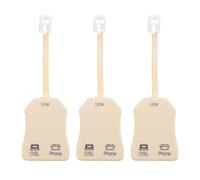 Qutsvosh 3Pcs DSL Phone Splitter per telefonica Splitter in DSL filtro telefono modem ADSL Splitter filtro