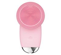 Qutsvosh elettrica per la pulizia del viso con vibrazione sonica per la pulizia profonda della pelle per massaggio dei pori per la pulizia del silicone Rosa