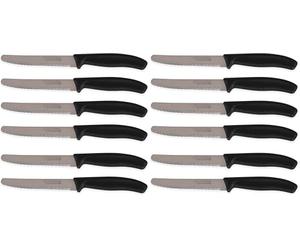 Quttin 189696 Set 6 coltelli da tavolo per sega 11 cm Basic, QT-709611 (Confezione da 2)