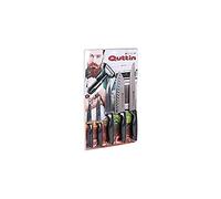 Quttin 50346 - Set di coltelli da cucina e pelapatate, colore: nero, 6 pezzi
