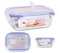 QUTTIN Contenitore Rettangolare con Coperchio ermetico, 14,5 x 11 cm, Multicolore, Talla Unica