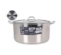 Pentola con Coperchio in Acciaio Inox Quttin/ø 40 x 20 cm