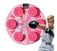 QUUGAR Macchina da boxe musicale per bambini con guanti da boxe, 5 velocità | Musica Bluetooth & Luci LED - Home Training, Giocattolo di Boxe da Parete per Ragazzi 3-12, per Bambini
