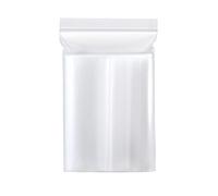 QUUPY 100PCS 2.4Mil Trasparente Reclosable Zip Plastica Poly Bags Stoccaggio Alimentare Slider Bags Sacchetti con Cerniera Gallon Bags Clear Grip Self Press Polythene Seal Resealable Lock Bag 8x18cm