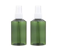 QUUPY 2 flaconi spray vuoti da 150 ml, in plastica, con nebulizzazione fine, per struccante, cosmetici, cura della bellezza (verde)