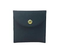 QUUPY 2 sacchetti in velluto per gioielli, organizer per gioielli, con bottone a pressione, per orecchini, bracciali, collane (nero + rosa)