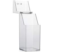 QUUPY Organizer per Pennelli da Trucco, Trasparente Acrilico Antipolvere con Coperchio per il Trucco Femminile