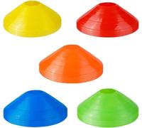 QUUPY Set di 20 coni per allenamento di calcio, ostacoli di sicurezza, per allenamento di calcio, per sport all'aria aperta