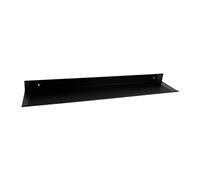 QUVIO Mensole Galleggianti per Parete, Mensole Decorazioni, Soggiorno Studio Bagno Cucina, Scaffali da Parete in Metallo, Viti Incluse, Mensole da Parete Galleggianti, 60 cm - Nero