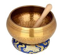 quwewn Ciotole Tibetane Impostate Suoni di Meditazione Ciotole Tibetane, Ciotole Artigianali per Yoga E Meditazione,9.5cm