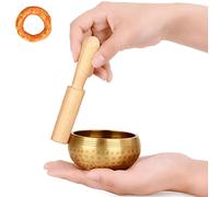 quwewn Set di Campane Tibetane, Campane Tibetane per Yoga E Meditazione, Campane Sonore da Meditazione Fatte A Mano in Nepal,8.5cm