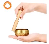 quwewn Set di Campane Tibetane, Campane Tibetane per Yoga E Meditazione, Campane Sonore da Meditazione Fatte A Mano in Nepal,8cm