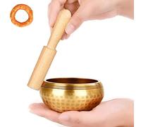 quwewn Set di Campane Tibetane, Campane Tibetane per Yoga E Meditazione, Campane Sonore da Meditazione Fatte A Mano in Nepal,9.5cm