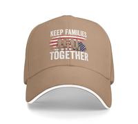 QUWJLK Cappello Keep Families Together - Protesta a Favore degli immigrati - Cappellino da Baseball