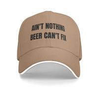 QUWJLK Non c'è Niente Che la Birra Non Possa Risolvere con Quel Cappellino da Baseball Divertente.