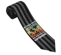 QUWJLK Ritirato nel 2020 Il mio problema Cravatta da uomo Cravatte divertenti - Cravatte classiche ed eleganti per affari, abbigliamento formale e casual