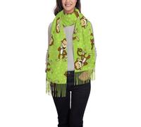 QUWJLK Sciarpa e scialle in cashmere con nappe e farfalle blu, leggeri e alla moda, perfetti come regalo per le donne.