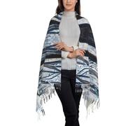 QUWJLK Sciarpa e scialle in cashmere con nappe, perfetti per dipingere fiori con diamanti, leggeri e alla moda, ideali come regalo per le donne.