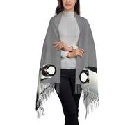 QUWJLK Sciarpa e scialle in cashmere con nappe, perfetti per dipingere fiori con diamanti, leggeri e alla moda, ideali come regalo per le donne.